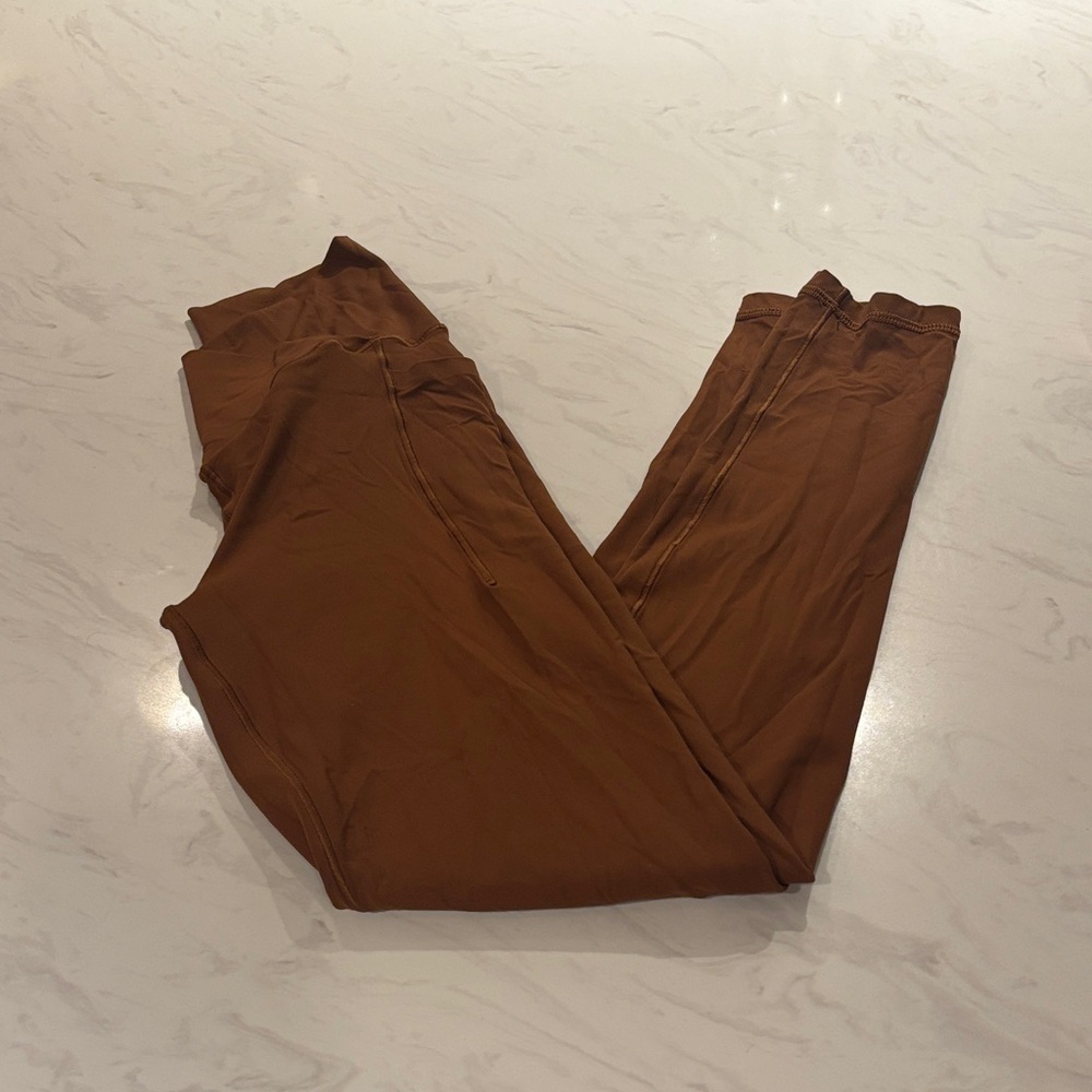 Aerie Real Me 7/8 Copper Brown Leggings - Picture 1 of 4